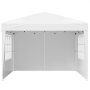 VEVOR Pop Up Canopy, 10 x 10 FT Instant Canopy Portable Gazebo with 3 Sidewalls & 2 Ventilated Windows, Height Adjustable Pop-Up Outdoor Shelter Tent for Events, Patio, Backyard, Party, Parking