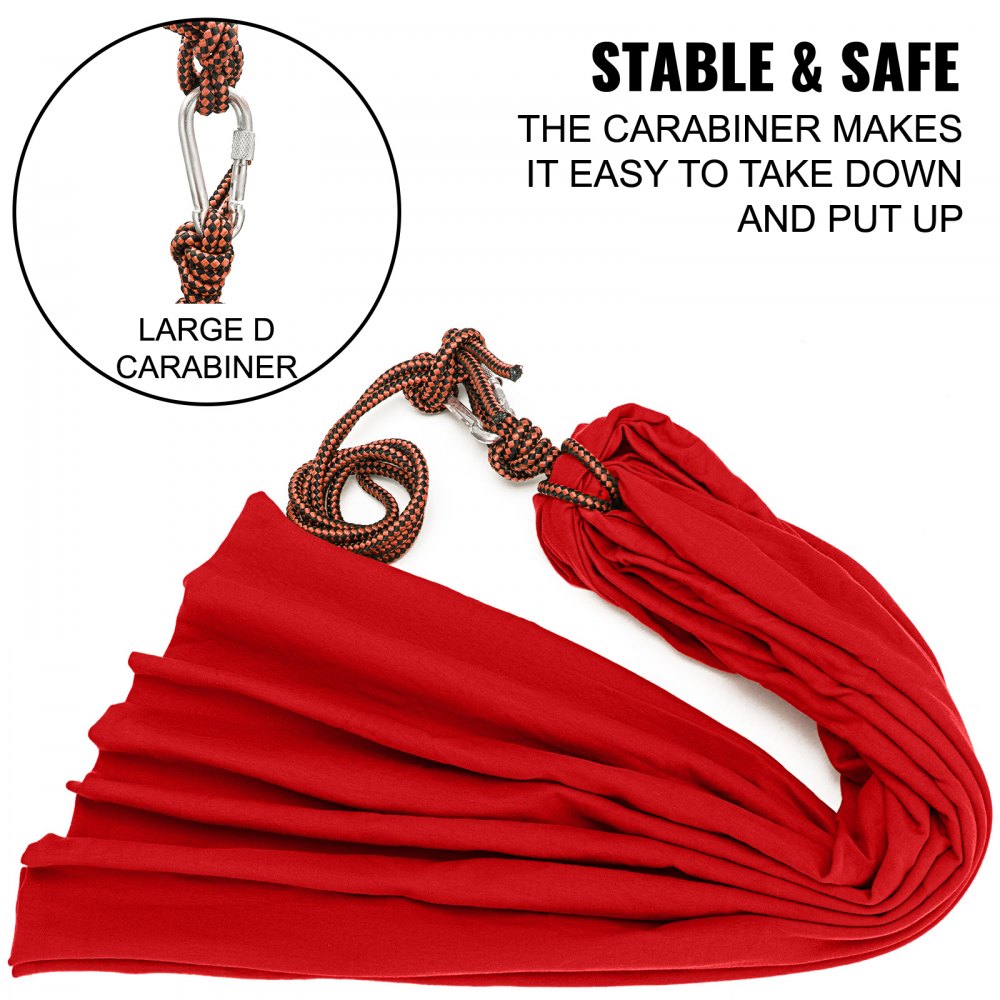 Red Sensory Swing Chair Hanging Seat For Kids or Adults Playroom 80KG Ceiling