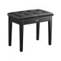 VEVOR Piano Keyboard Bench Storage Padded Seat Wooden Vanity Bookcase Stool