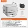 VEVOR Portable Toilet for Camping with Carry Bag, RV Toilet with 3.2 Gal Waste Tank, Push-Button Pressurized Flush Commode, Leak-proof and Odourless Travel Toilet for Adults Kids Camping Car