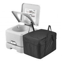 Toilettes portatives VEVOR pour voyage, camping, capacité de 3,2 gallons, commode, pot pour extérieur et intérieur