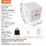 VEVOR Portable Toilet for Camping, Porta Potty with Carry Bag, 20 L Waste Tank & 12 L Flush Tank, Push-Button Pressurized Flush Commode with Level Indicator, for Adults Kids Camping Car RV Trips