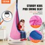 VEVOR Kids Pod Swing Seat Hanging Hammock Chair with LED Lights Strings 120 lbs