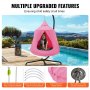 VEVOR Hanging Tree Tent Ceiling Swing Hammock for Kids 46" H x 43.4" Dia. Pink