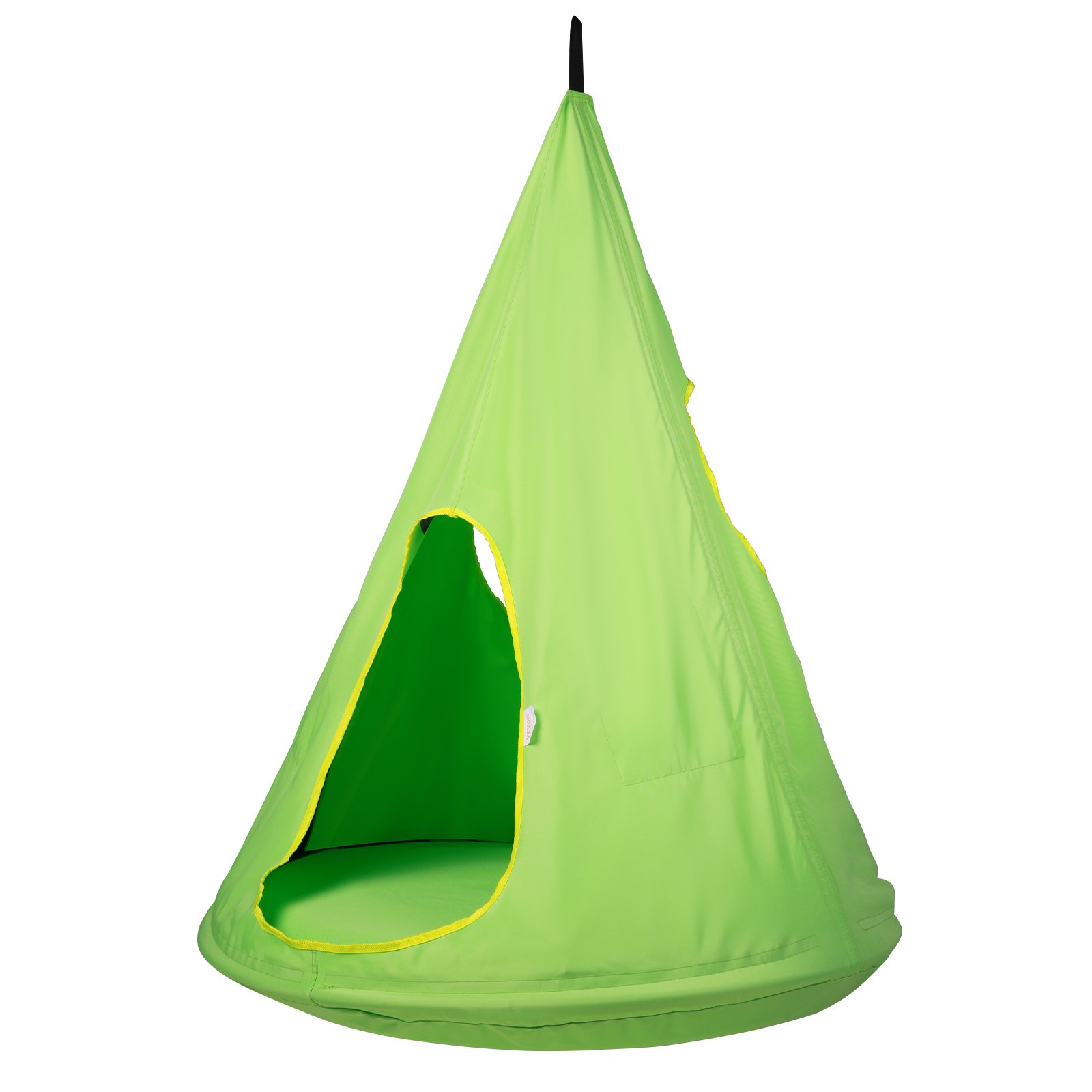 VEVOR Kids Nest Chair, Hanging Hammock Chair with Adjustable Rope, Hammock Chair for Kids Indoor and Outdoor Use (39" D x 52" H), 250lbs Weight Capacity, Green