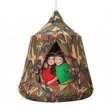 VEVOR Hanging Tree Tent Ceiling Swing Hammock with LED Light 46" H x 43.4" Dia.