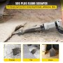 VEVOR Clay Spade, 3.9" x 9.5" SDS Plus Shank, 40Cr Steel Jackhammer Bit for Electric Demolition Jack Hammer w/Point Chisel, Trenching and Digging Shovel Bit for Clay, Gravel, Frozen Soil