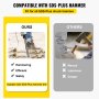 VEVOR SDS-Plus Chisel Floor Scraper 3.9 in Wide Tile Removal Steel Flat Chisel