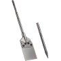 VEVOR Clay Spade, 5.9" x 24.4" SDS Max Shank, 40Cr Steel Jackhammer Bit for Electric Demolition Jack Hammer with Point Chisel, Trenching and Digging Shovel Bit for Clay, Gravel, Frozen Soil