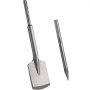 VEVOR SDS Max herramienta de eliminación de pala de arcilla y azulejos con punta de cincel de acero y martillo de punta de toro, 17 "x 4,3