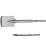 VEVOR SDS Max herramienta de eliminación de pala de arcilla y azulejos con punta de cincel de acero y martillo de punta de toro, 17 "x 4,3