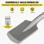 VEVOR Clay Spade, SDS-Max shank, 17" x 4.3" 40Cr Steel Jackhammer Bit with Point Chisel Fit Demolition Jack Hammer, Trenching and Digging Shovel Bit for Clay, Gravel, Frozen Soil, Concrete, Sliver