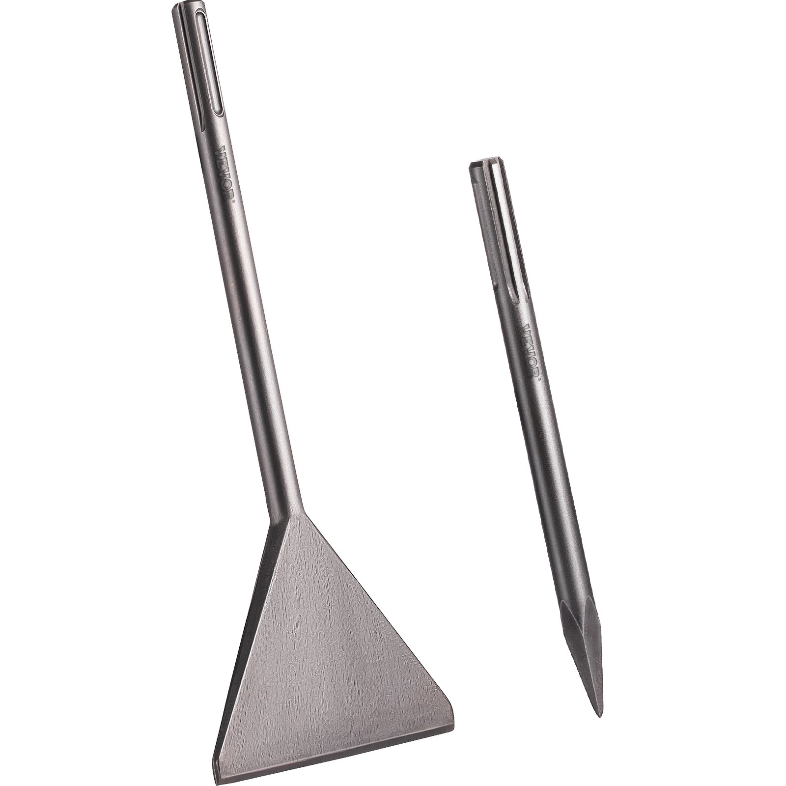 VEVOR Clay Spade, 5.9" x 15.7" SDS Max Shank, 40Cr Steel Jackhammer Bit for Electric Demolition Jack Hammer w/Point Chisel, Trenching and Digging Shovel Bit for Clay, Gravel, Frozen Soil