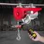 VEVOR Electric Hoist, 1320 lbs Lifting Capacity, 1150W 110V Electric Steel Wire Winch with Wireless Remote Control, 40ft Single Cable Lifting Height & High-quality Motor, for Garage Warehouse Factory
