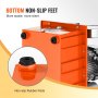 VEVOR electric hydraulic pump with bottom non-slip rubber feet for enhanced stability and silence.