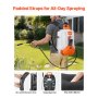 VEVOR Battery Powered Backpack Sprayer, 16L Electric Backpack Sprayer, 2 Wands & 8 Nozzles, Adjustable 0-90 PSI, 4H Runtime, Portable Yard Garden Lawn Sprayers for Weeding Spraying Cleaning