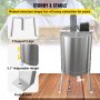 VEVOR Electric Honey Extractor, 4 or 8 Frame Beekeeping Extraction, Food-Grade Stainless Steel Honeycomb Drum Spinner, Apiary Centrifuge Equipment with Height Adjustable Stand and Transparent Lid
