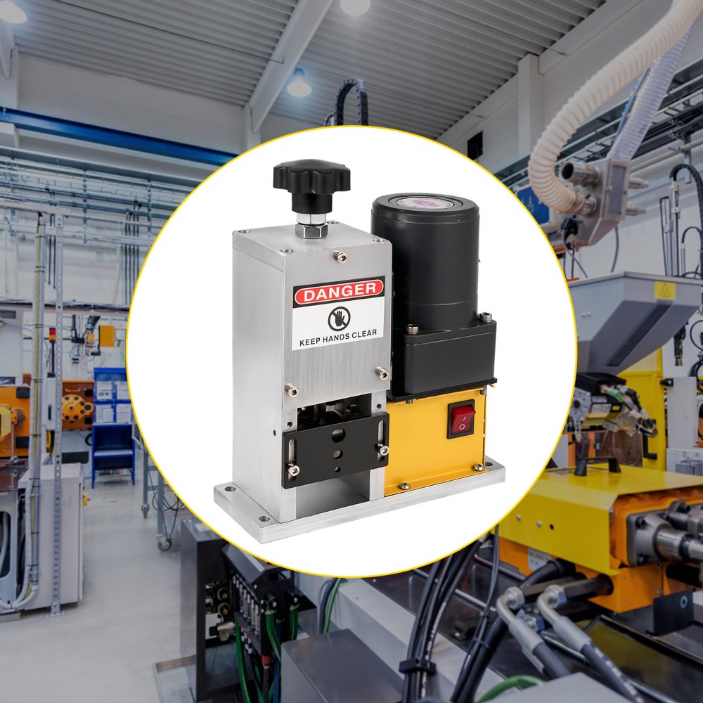 VEVOR Cable Wire Stripping Machine 0.04"-1.18", Portable Scrap Cable Stripper With Gear Motor, Electric Wire Stripping Machine Compact Aluminum Alloy Structure, Automatic Wire Stripper with a Blade