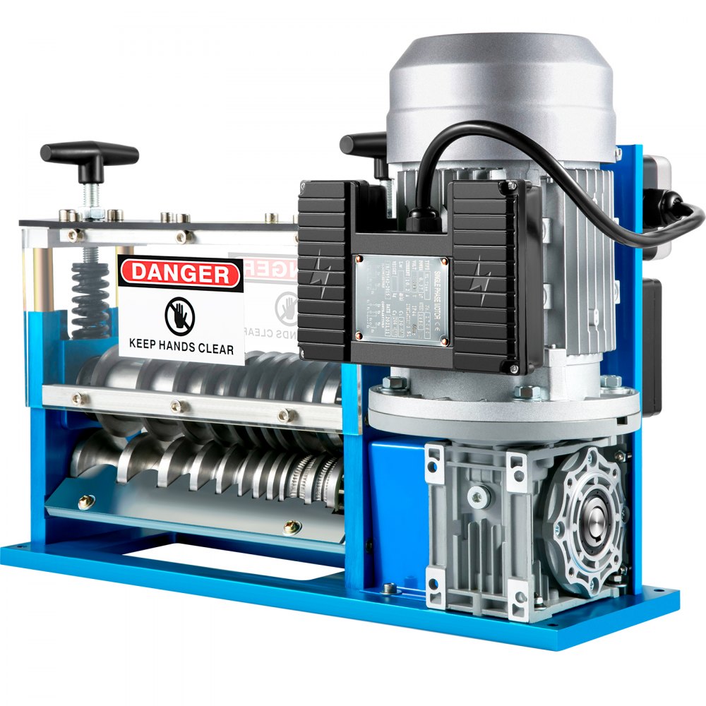 VEVOR Electric Wire Stripping Machine, 1.5-38 mm Automatic Wire Stripping Machine, 11 Channels 10 Blades Cable Stripping Machine, Wire Stripping Tool 2286 cm/Minute, for Recycling Copper Wire