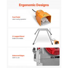 Electric Pipe Threader Machine 900W 2-Speed Threading Cutter for 1/2" to 4" Pipe