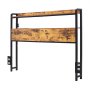 Cabecero VEVOR para cama de matrimonio, altura ajustable con 2 estantes, independiente, con estación de carga y luz LED, apto para diferentes tipos de cama, fácil montaje, color marrón.