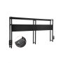 VEVOR Headboard for King Size Bed, Adjustable Height Headboard with 2 Shelves Storage, Freestanding Head Board with Charging Station and LED Light for Different Bed Frames, Easy Assembly, Black