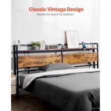 VEVOR Headboard for King Size Bed Head Board with Shelf and Charging Station