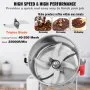 VEVOR 1000g Electric Grain Mill Grinder, 3750W High-Speed Commercial Spice Grinders, Stainless Steel Swing Type Pulverizer Powder Machine, for Spices Cereals Dry Grains Coffee Corn Pepper