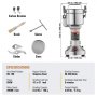 VEVOR 150g Commercial Spice Grinder Electric Grain Mill Grinder High Speed