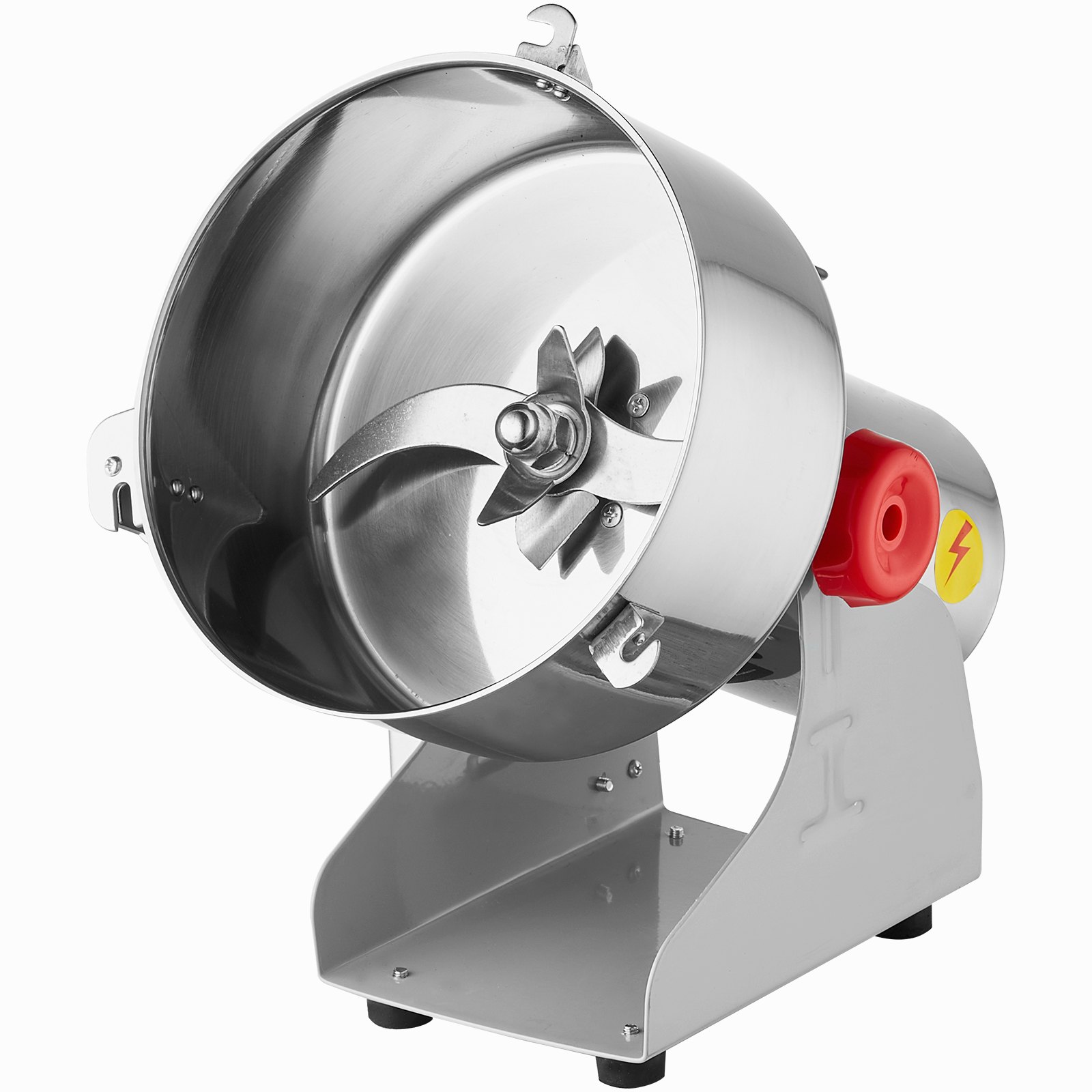 VEVOR 2000g Electric Grain Mill Grinder, High Speed 3400W Commercial Spice Grinders, Stainless Steel Pulverizer Powder Machine, for Dry Grains Spices Cereals Coffee Corn Pepper, Swing Type