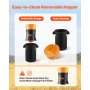 VEVOR Electric Grain Mill Grinder, 600W High Power Commercial Spice Grinder, 25L Pulverizer Powder Machine with Galvanized Sharp Blades, for Dry Grains, Spices, Cereals, Coffee Bean, Corn, and Pepper