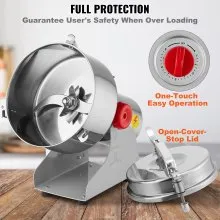 VEVOR 2500g Commercial Spice Grinder Electric Grain Mill Grinder High Speed