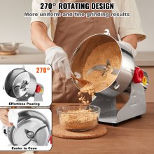 VEVOR 2500g Commercial Spice Grinder Electric Grain Mill Grinder High Speed