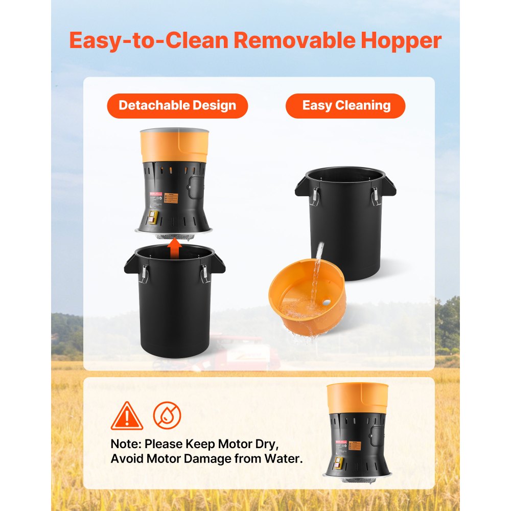 VEVOR Electric Grain Mill Grinder, 600W High Power Commercial Spice Grinder, 53L Pulverizer Powder Machine with Galvanized Sharp Blades, for Dry Grains, Spices, Cereals, Coffee Bean, Corn, and Pepper