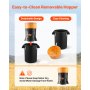 VEVOR Electric Grain Mill Grinder, 600W High Power Commercial Spice Grinder, 53L Pulverizer Powder Machine with Galvanized Sharp Blades, for Dry Grains, Spices, Cereals, Coffee Bean, Corn, and Pepper
