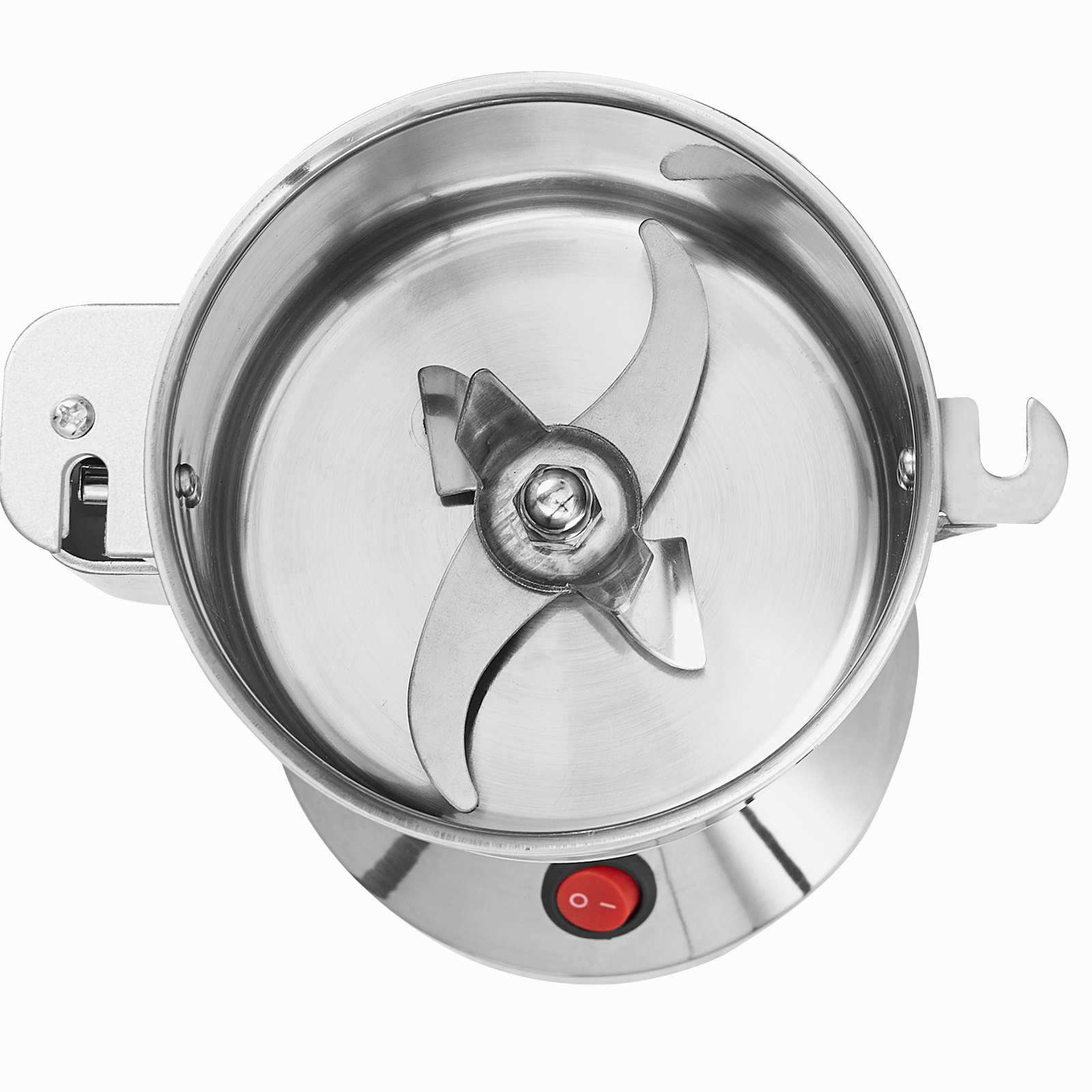 VEVOR 750g Electric Grain Mill Grinder, High Speed 2000W Commercial Spice Grinders, Stainless Steel Pulverizer Powder Machine, for Dry Grains Spices Cereals Coffee Corn Pepper, Straight Type