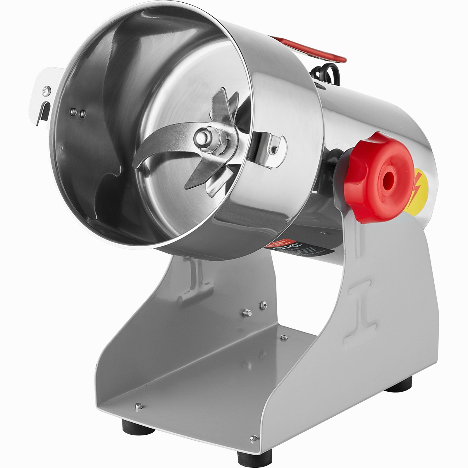 VEVOR 750g Electric Grain Mill Grinder, High Speed 2000W Commercial Spice Grinders, Stainless Steel Pulverizer Powder Machine, for Dry Grains Spices Cereals Coffee Corn Pepper, Swing Type