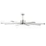VEVOR 72 In Ceiling Fan with Light, 6-Speed Remote Control, Dimmable 3-Color Temperature, Reversible DC Motor, Low Profile Flush Mount Fan for Bedroom, Living Room, Indoor/Outdoor Use, Brushed Nickel