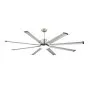 VEVOR 72 In Ceiling Fan with Light, 6-Speed Remote Control, Dimmable 3-Color Temperature, Reversible DC Motor, Low Profile Flush Mount Fan for Bedroom, Living Room, Indoor/Outdoor Use, Brushed Nickel