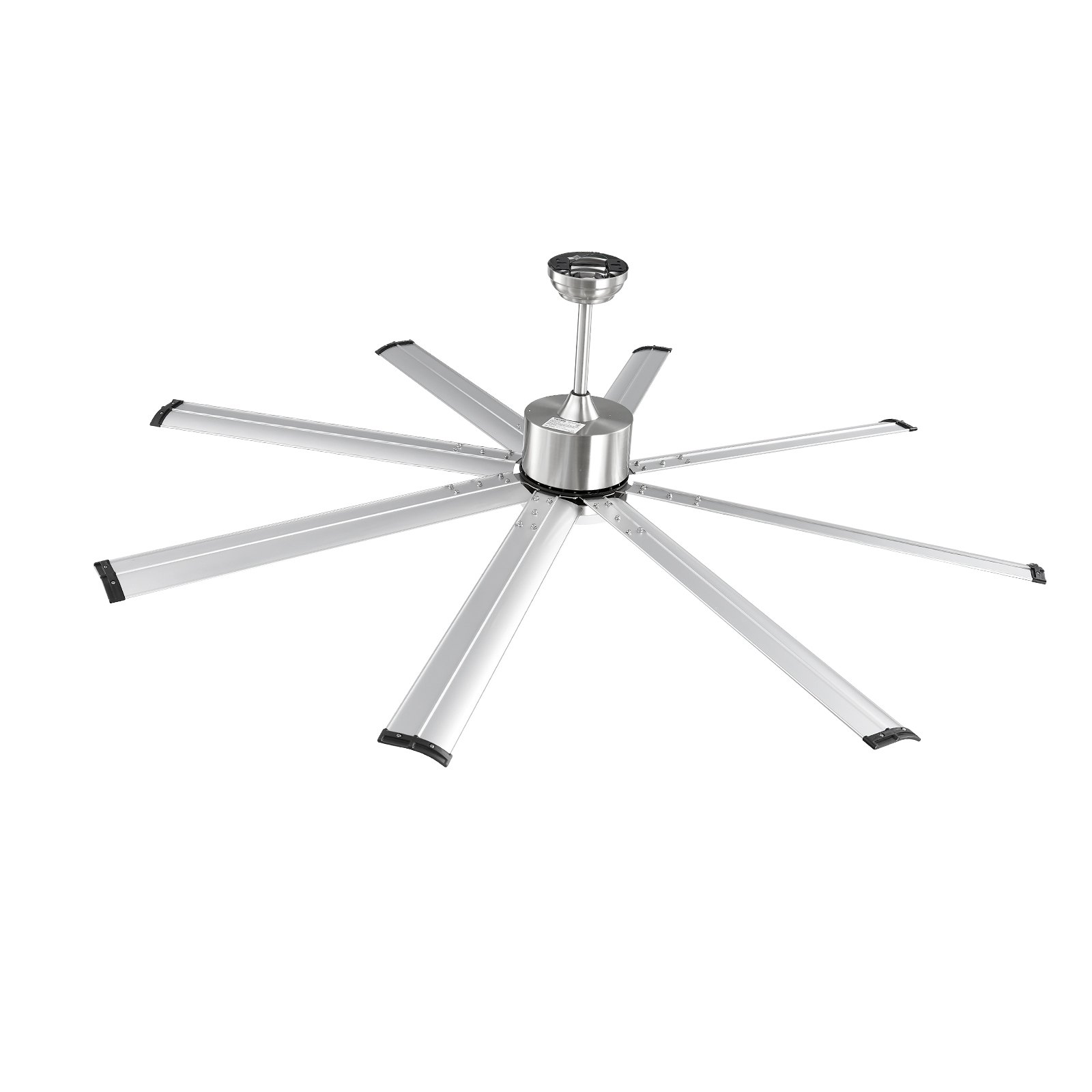 VEVOR 72 In Ceiling Fan with Light, 6-Speed Remote Control, Dimmable 3-Color Temperature, Reversible DC Motor, Low Profile Flush Mount Fan for Bedroom, Living Room, Indoor/Outdoor Use, Brushed Nickel
