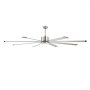 VEVOR 84 In Ceiling Fan with Light, 6-Speed Remote Control, Dimmable 3-Color Temperature, Reversible DC Motor, Low Profile Flush Mount Fan for Bedroom, Living Room, Indoor/Outdoor Use, Brushed Nickel
