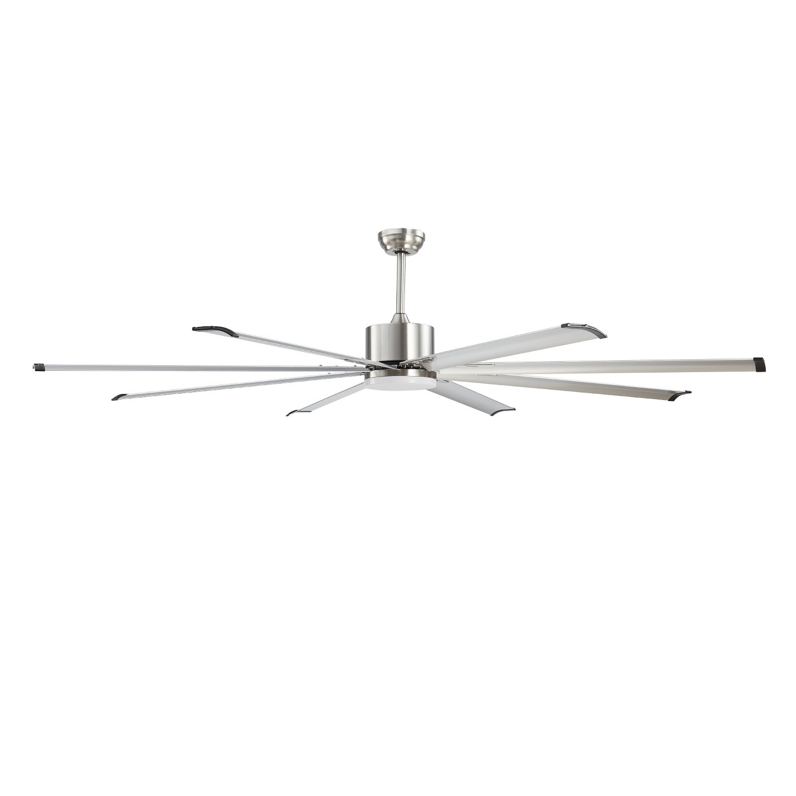 VEVOR 84 In Ceiling Fan with Light, 6-Speed Remote Control, Dimmable 3-Color Temperature, Reversible DC Motor, Low Profile Flush Mount Fan for Bedroom, Living Room, Indoor/Outdoor Use, Brushed Nickel
