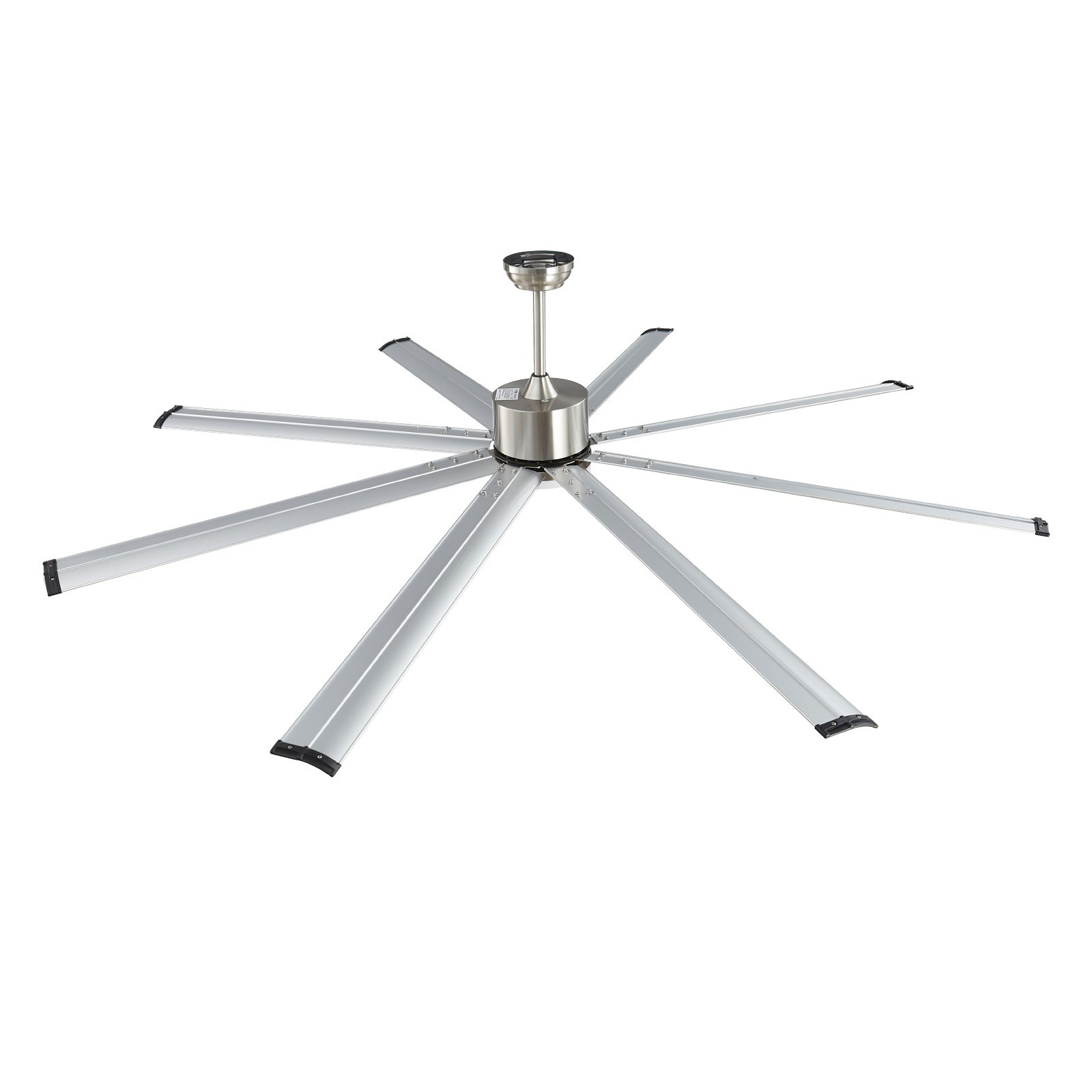 VEVOR 84 In Ceiling Fan with Light, 6-Speed Remote Control, Dimmable 3-Color Temperature, Reversible DC Motor, Low Profile Flush Mount Fan for Bedroom, Living Room, Indoor/Outdoor Use, Brushed Nickel