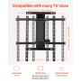 VEVOR Motorized TV Wall Mount, TV Mount for 32 to 65 Inch TV, Electric Adjustable Ceiling TV Mount, Motorized Flip Down TV Mount Bracket with Max VESA 24 x 24 in, Fits TVs Up to 88 lbs