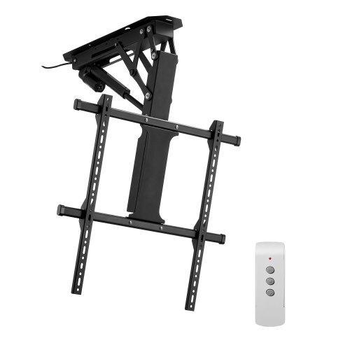 VEVOR Motorized Ceiling TV Mount, TV Wall Mount for 32 to 65 Inch TV, Electric Adjustable Ceiling TV Mount, Motorized Flip Down TV Mount Bracket with Max VESA 24 x 24 in, Fits TVs Up to 88 lbs