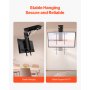 VEVOR Motorized Ceiling TV Mount, TV Wall Mount for 32 to 70 Inch TV, Electric Adjustable Ceiling TV Mount, Motorized Flip Down TV Mount Bracket with Max VESA 24 x 24 in, Fits TVs Up to 110 lbs