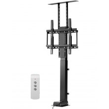 Motorized TV Lift Stand Mount Bracket 132 lbs Load with Remote Control