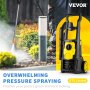 VEVOR Electric Power Washer, 2000 PSI, Max 1.65 GPM Pressure Washer w/ 30 ft Hose & Reel, 5 Quick Connect Nozzles, Foam Cannon, Portable to Clean Patios, Cars, Fences, Driveways, ETL Listed