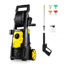 VEVOR Electric Pressure Washer, 2000 PSI, Max. 1.76 GPM Power Washer with 20 ft Hose, 5 Quick Connect Nozzles, Foam Cannon, Portable to Clean Patios, Cars, Fences, Driveways, ETL Listed