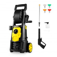 VEVOR Electric Pressure Washer, 2000 PSI, Max. 1.76 GPM Power Washer with 30 ft Hose, 5 Quick Connect Nozzles, Foam Cannon, Portable to Clean Patios, Cars, Fences, Driveways, ETL Listed